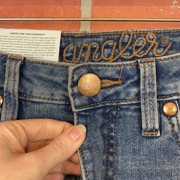 Wrangler Retro High Rise Trouser Bootcut Flare 5 Pocket Jeans 29x34 - Picture 7 of 16